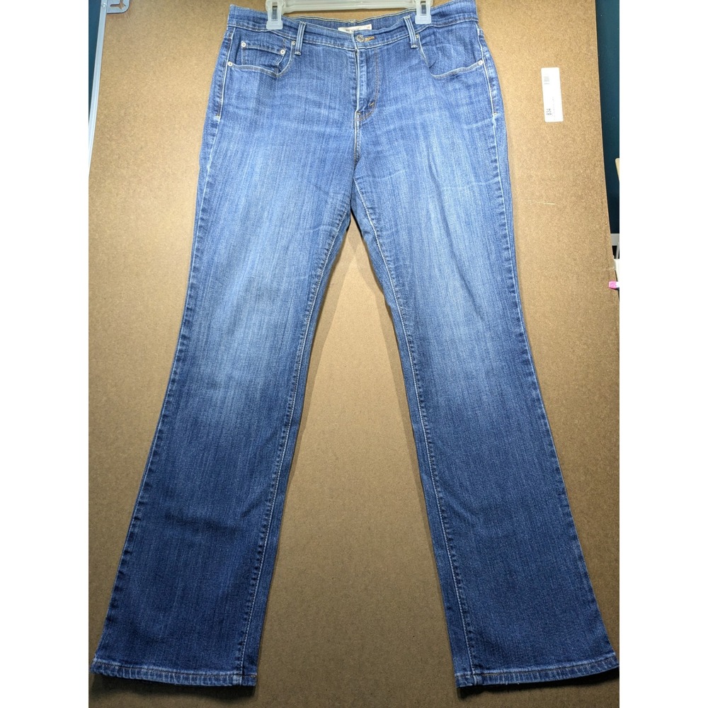 Levis 505 Straight Leg Jeans Womens 14L Medium Wash Blue Denim 15505-0111